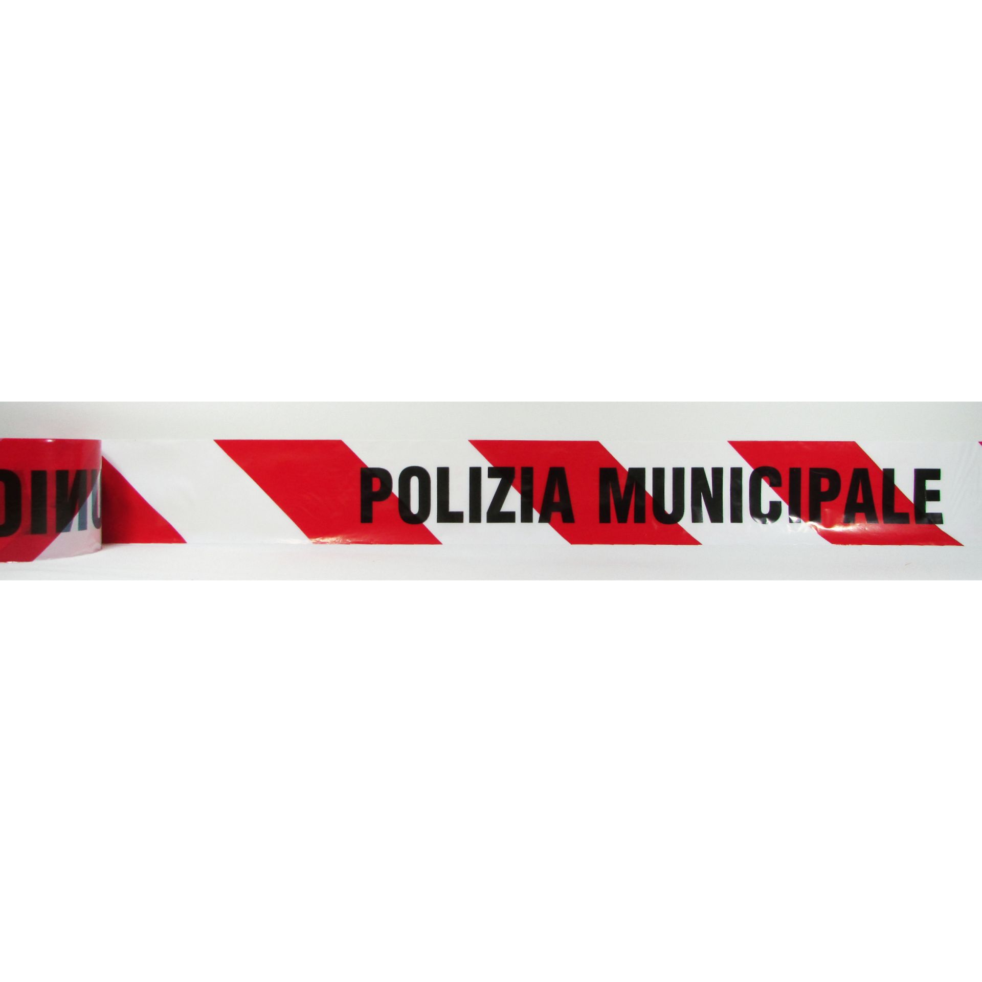Nastro segnaletico " polizia municipale "