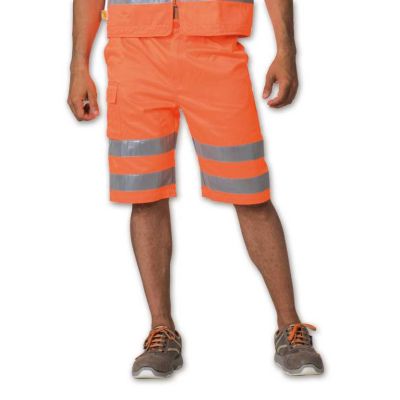 T-shirt da lavoro " glitter " orange fluo