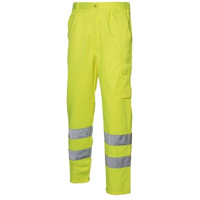 High visibility yellow moleskin trousers 830pilhvt / g