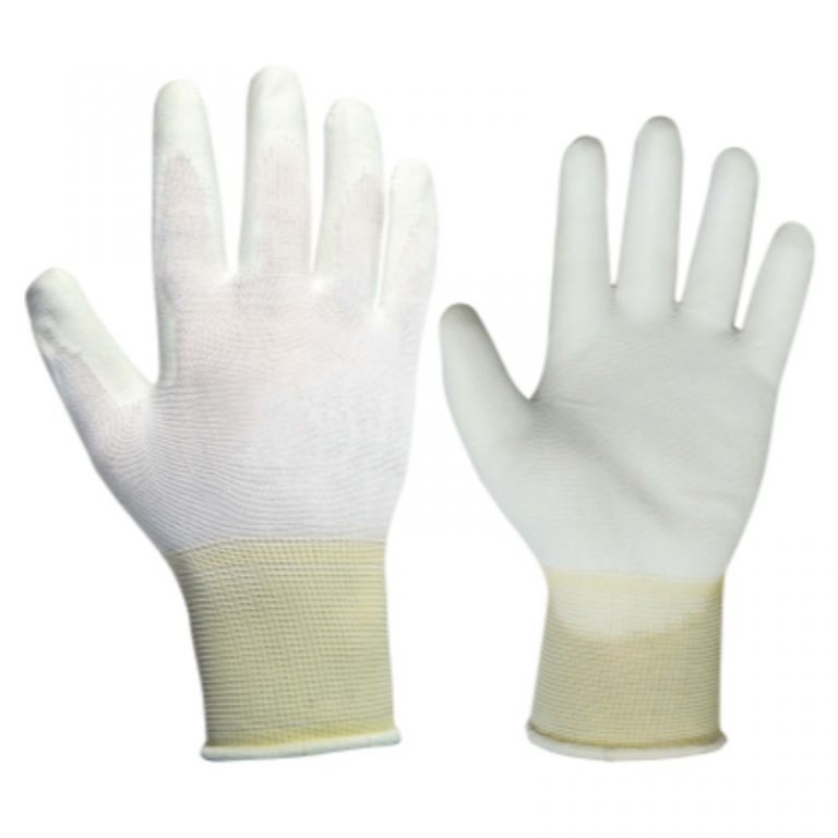 Нейлоновые перчатки белые тонкое