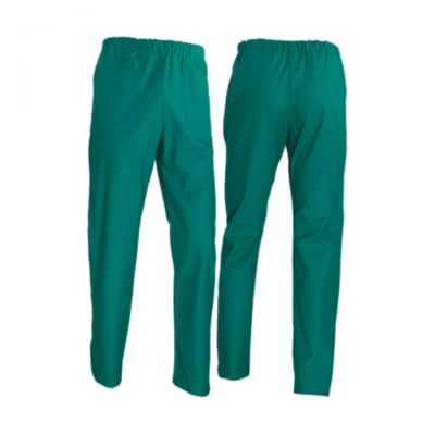 Pantalon con elastico de algodón 100% verde