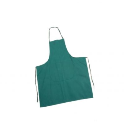 Green cotton apron 70x90 with printable and embroiderable pocket