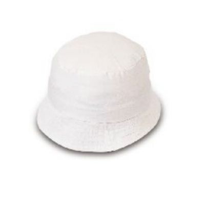 Round white hat