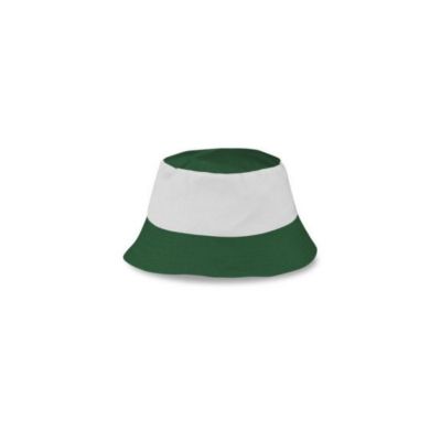 Green round hat