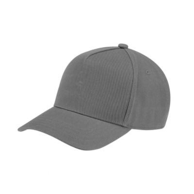 Gray hat with brim, 100% cotton