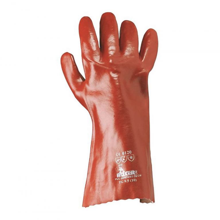 Antiacid pvc gloves cm.35 ce "17pvc35"