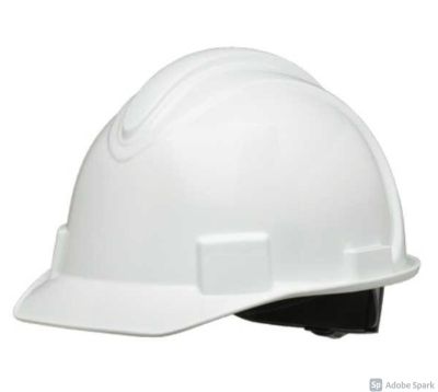 Helmet in white dielectric abs with visor
