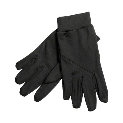 Black thermal sports gloves