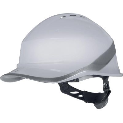 Вентилируемый строительный шлем в белом ABS "DIAMOND VI WIND" Delta plus