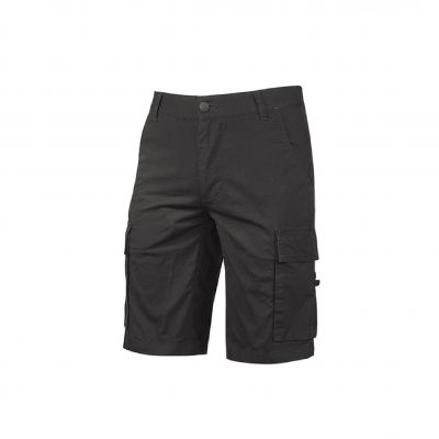 Pantalones cortos de trabajo de carbono negro Verano
