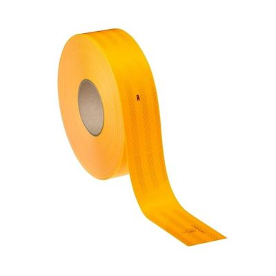 Selbstklebendes gelbes Reflexband als Meterware Sisas