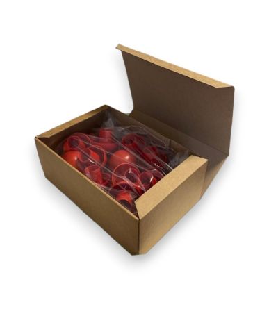 Pilzkappenabdeckung rote Farbe Kunststoffpfosten Sicherheitsleute bedecken Schi