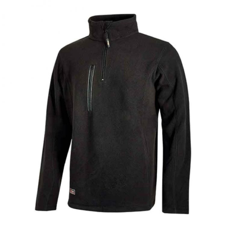 Sweat-shirt de travail carbone noir "Bering"