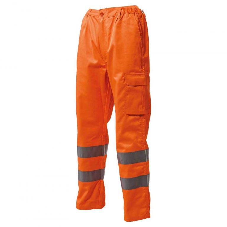 Pantalone arancio con tascone " 830hvt "