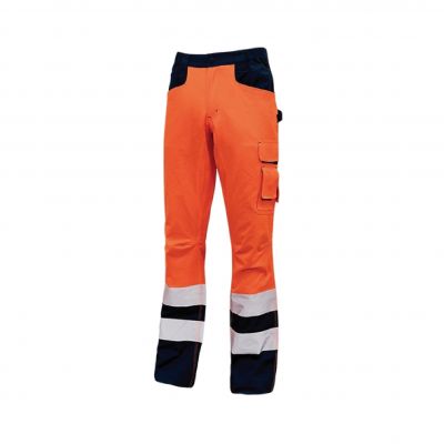 Pantalon de travail orange fluo Light