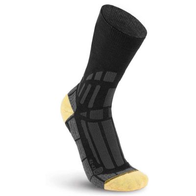 Medium long yellow-black socks