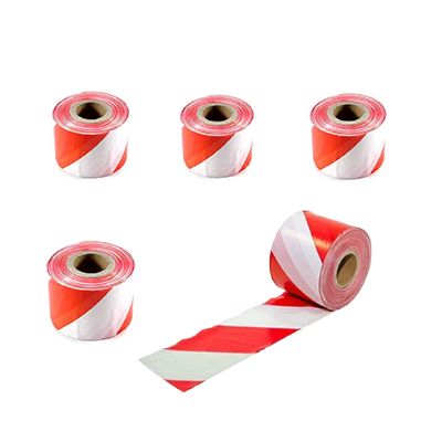 White / red warning tape