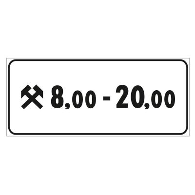 Pannello integrativo in lamiera 50x25 mod. 3/d validità