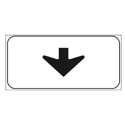 Panneau integratif en tole 33x17 mod. 6 / n signe de voie