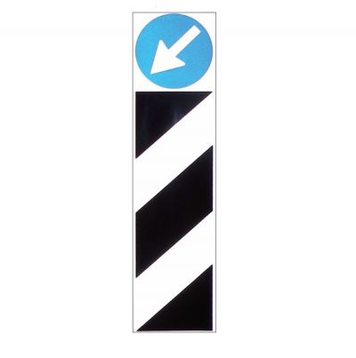 Sheet metal plate class 1 25x100 fig. 394 / a delimitation post arrow to the le