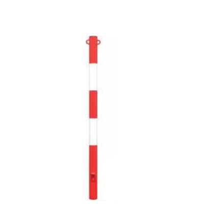 Fußgängerpoller 48 mm - H 120 weiss / rot lackiert