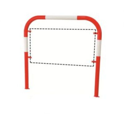 Arco peatonal reflectante rojo / blanco clase 1 48 mm (100x100 cm)
