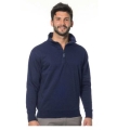 Solid color short zip "San zeno 1" sweatshirt