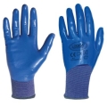Nylon thread gloves, processing and 18 needles fully coated with nitrile "Tecnofox"