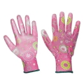 "Ladypink" pu coated nylon gloves