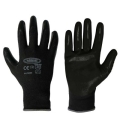 Polyester gloves coated in "Dark" nitrile