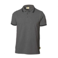 Dark gray polo shirt 100% cotton top