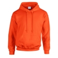 Sweatshirt with hood pocket pocket orange