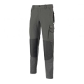 Gray stretch trousers with box
