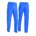 Trousers with elastic 100% light blue cotton