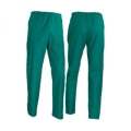 Pantalone con elastico 100% cotone verde