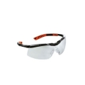 Orange / black glasses with clear anti-scratch lens