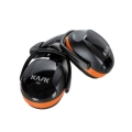 Orange headphones for helmet