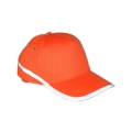 Orangefarbene Kappe mit vorgekrümmter Krempe hv