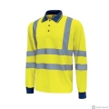Gelbes fluo "shine" Arbeits-Poloshirt