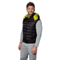 Padded black / yellow polyester vest