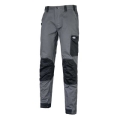 Gray / black winter stretch trousers with reinforcements