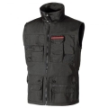 Work vest "First" black carbon