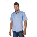 Chemise chambray à manches courtes