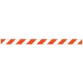Panneau 20x150 cm blanc / rouge classe 1 (tôle galvanisée) pour barrière