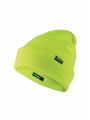 "One" yellow fluo beanie