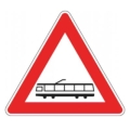 Triangle side 90 in iron class 1 fig. 12 "tram crossing"