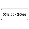 Panneau supplémentaire en tôle 50x25 mod. 3 / j "validité"