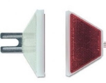 Double-sided white / red center wave edge delineator